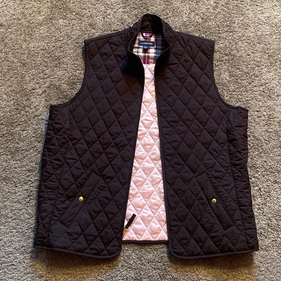 Lands End Women’s Brown Quilted Vest 2x - Picture 7 of 16